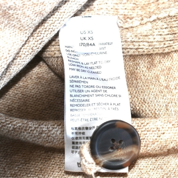 by Anthropologie Womens Tan/Brown Margarita Button Shoulder Tunic Sweater XSmall - Picture 7 of 11